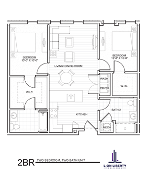 L on Liberty Two Bedroom